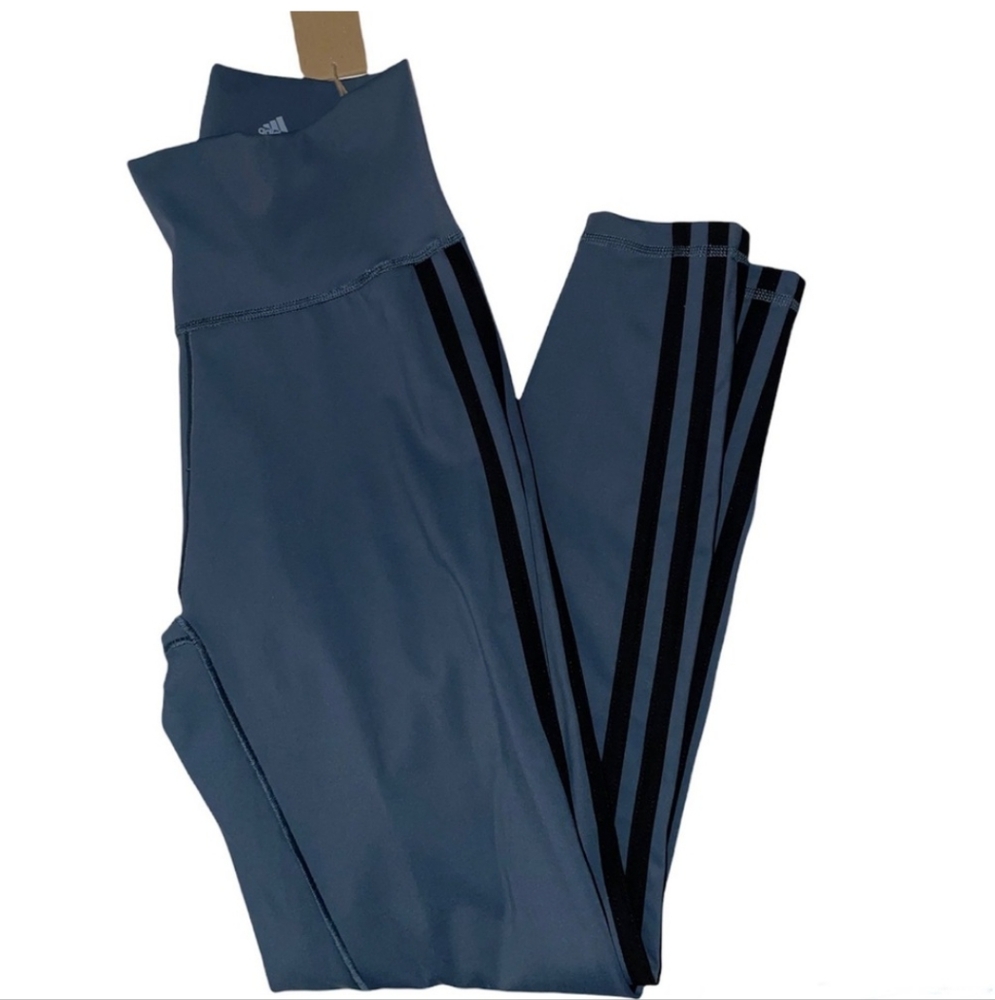 Adidas Blue and Black Training Tights
